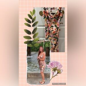 Vibrant Floral Mini Dress with Spaghetti Straps